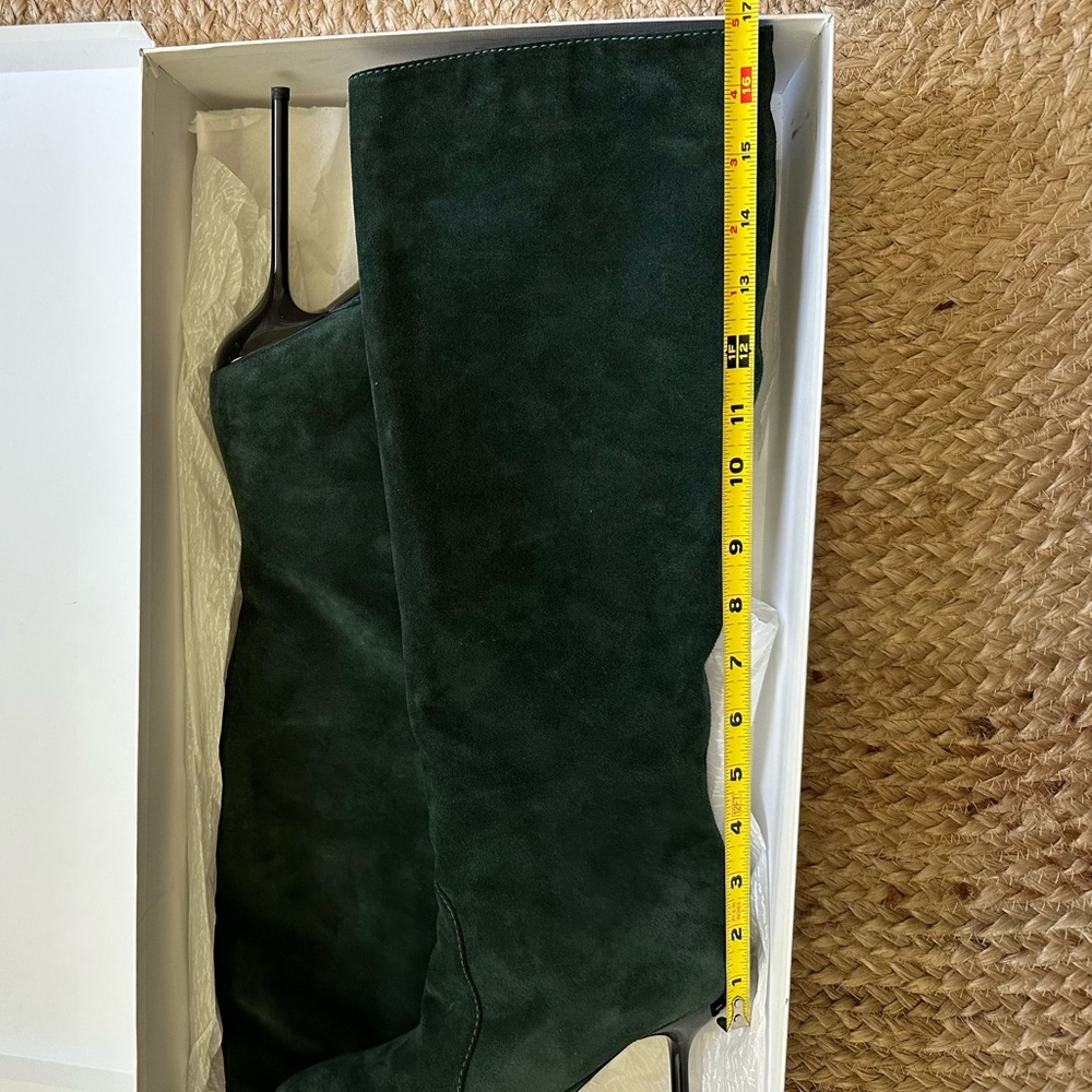 Giuseppe Zanotti Green Suede High Boots with Box Size 39 - Picture 9 of 11